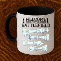 Cool Chess Welcome To The Battlefield Mug