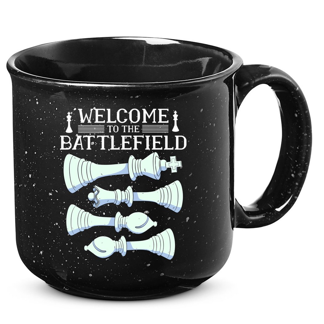 Cool Chess Welcome To The Battlefield 15oz Campfire Ceramic Mug
