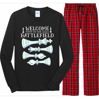 Cool Chess Welcome To The Battlefield Long Sleeve Pajama Set