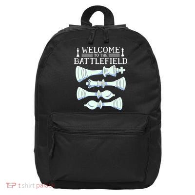 Cool Chess Welcome To The Battlefield 16 in Basic Backpack