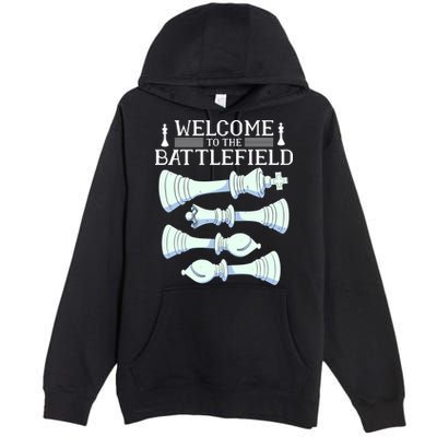 Cool Chess Welcome To The Battlefield Premium Pullover Hoodie