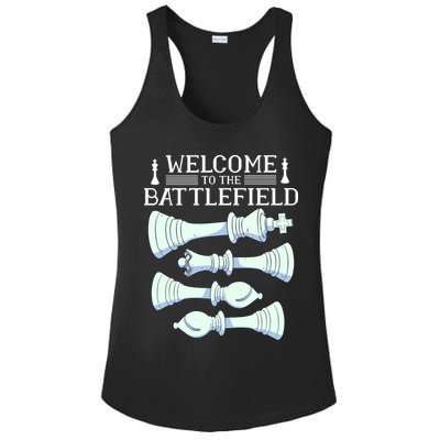 Cool Chess Welcome To The Battlefield Ladies PosiCharge Competitor Racerback Tank