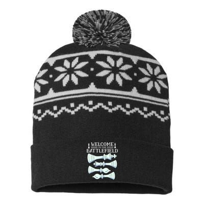 Cool Chess Welcome To The Battlefield USA-Made Snowflake Beanie