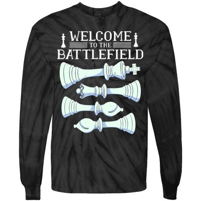 Cool Chess Welcome To The Battlefield Tie-Dye Long Sleeve Shirt