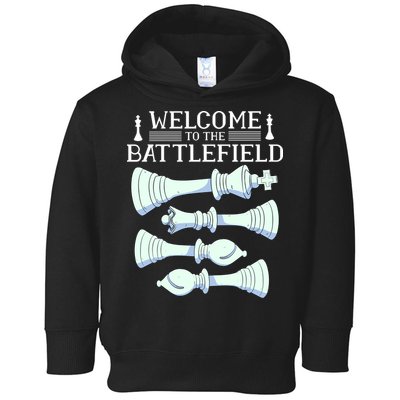 Cool Chess Welcome To The Battlefield Toddler Hoodie