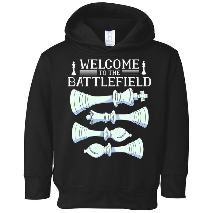 Cool Chess Welcome To The Battlefield Toddler Hoodie