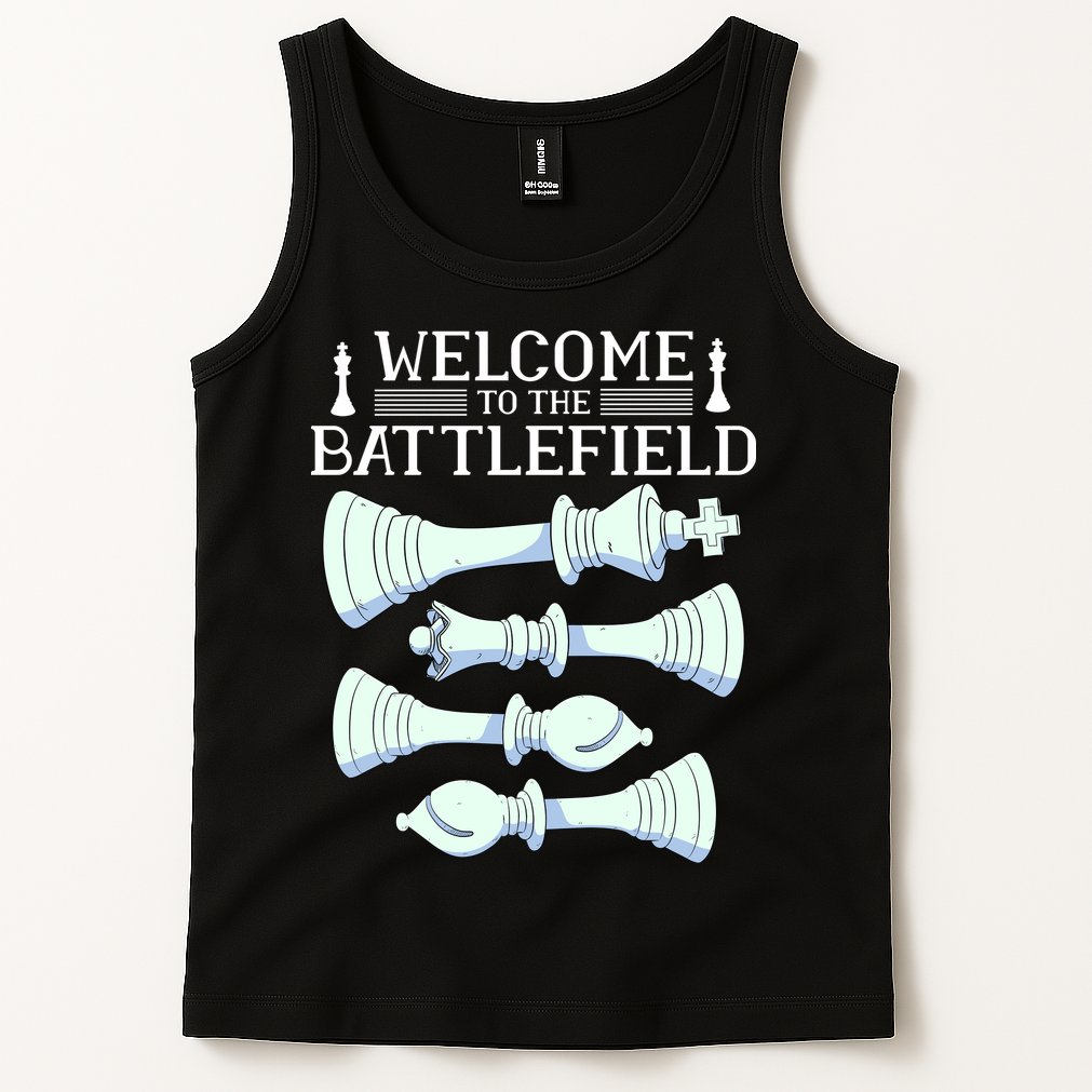 Cool Chess Welcome To The Battlefield Tank Top