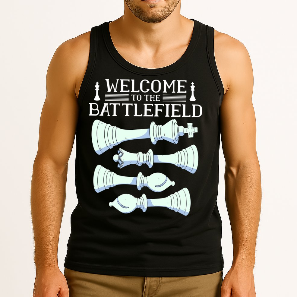 Cool Chess Welcome To The Battlefield Tank Top