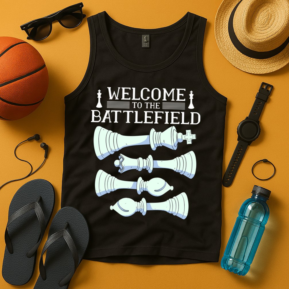 Cool Chess Welcome To The Battlefield Tank Top
