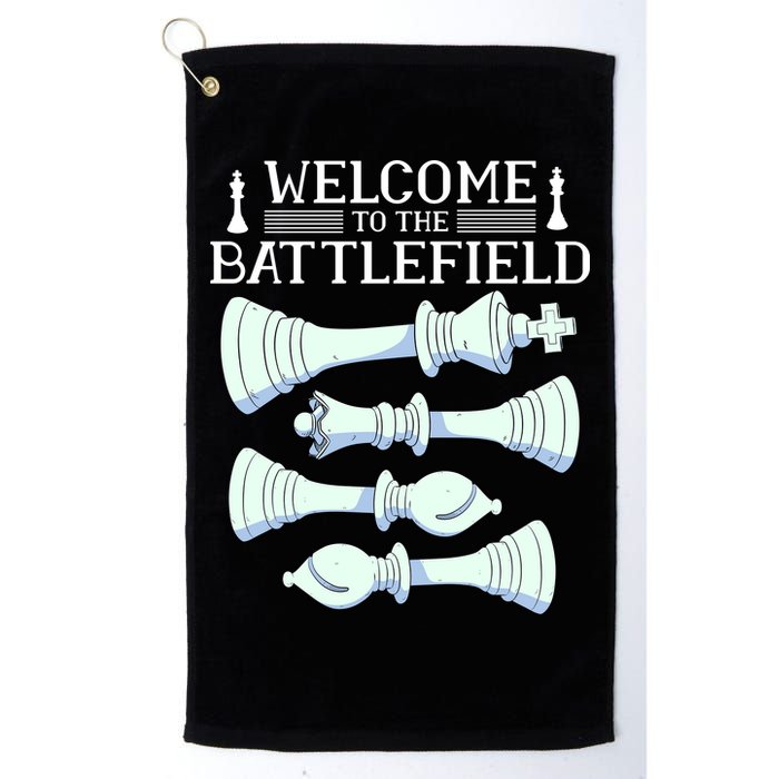 Cool Chess Welcome To The Battlefield Golf Towel
