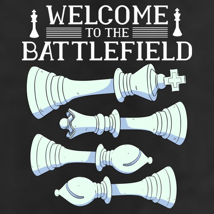 Cool Chess Welcome To The Battlefield Golf Towel