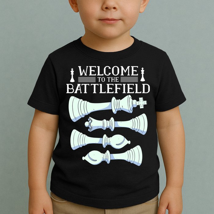 Cool Chess Welcome To The Battlefield Toddler T-Shirt