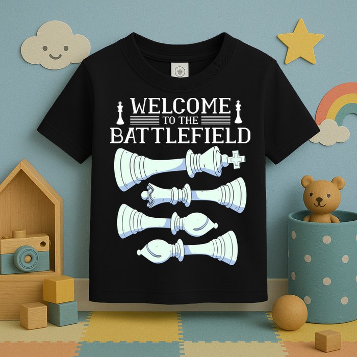 Cool Chess Welcome To The Battlefield Toddler T-Shirt