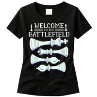 Cool Chess Welcome To The Battlefield Womens T-Shirt