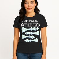 Cool Chess Welcome To The Battlefield Womens T-Shirt