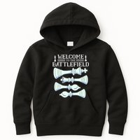 Cool Chess Welcome To The Battlefield Kids Hoodie