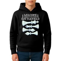 Cool Chess Welcome To The Battlefield Kids Hoodie