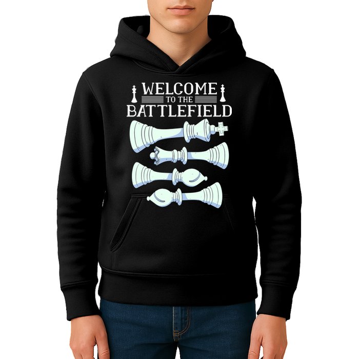 Cool Chess Welcome To The Battlefield Kids Hoodie