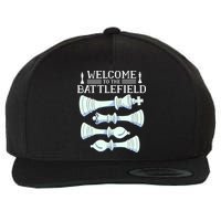 Cool Chess Welcome To The Battlefield Wool Snapback Cap