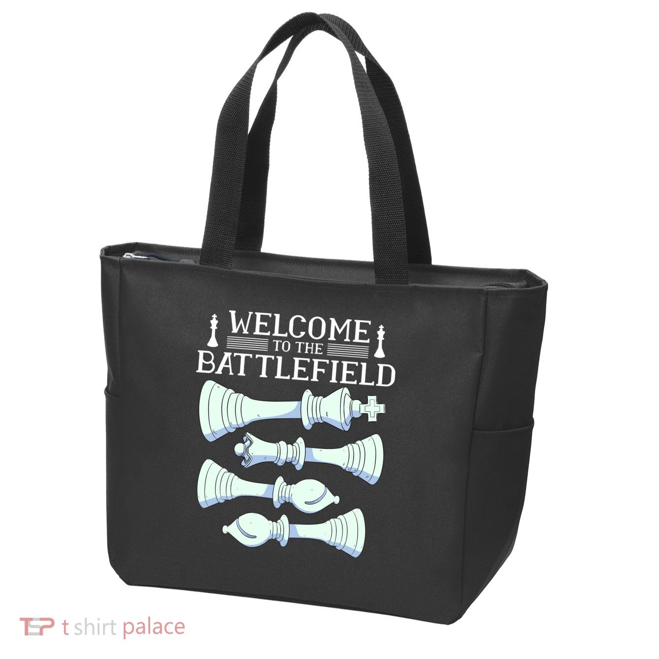 Cool Chess Welcome To The Battlefield Zip Tote Bag