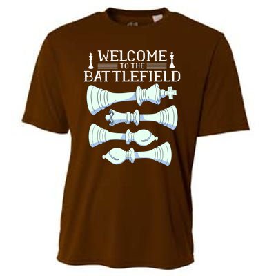 Cool Chess Welcome To The Battlefield Cooling Performance Crew T-Shirt