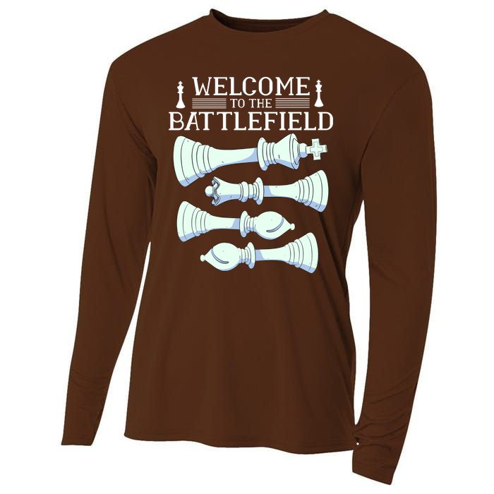 Cool Chess Welcome To The Battlefield Cooling Performance Long Sleeve Crew