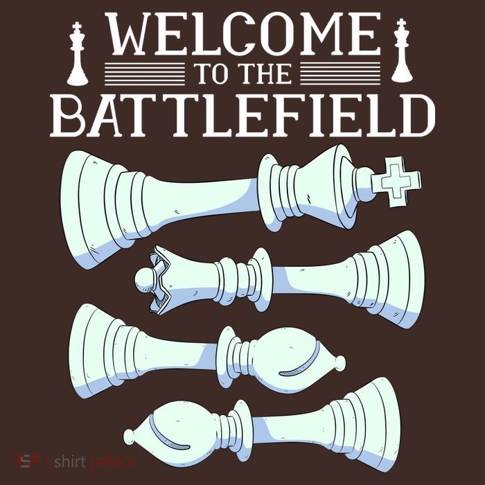 Cool Chess Welcome To The Battlefield Poster