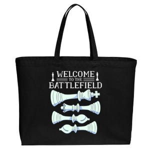 Cool Chess Welcome To The Battlefield Cotton Canvas Jumbo Tote