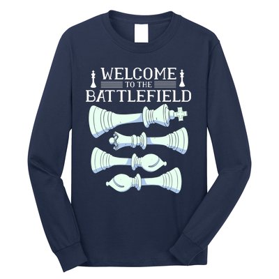 Cool Chess Welcome To The Battlefield Long Sleeve Shirt