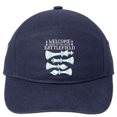 Cool Chess Welcome To The Battlefield 7-Panel Snapback Hat