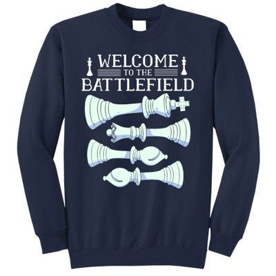 Cool Chess Welcome To The Battlefield Tall Sweatshirt