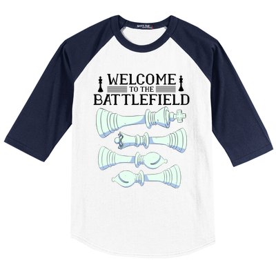 Cool Chess Welcome To The Battlefield Baseball Sleeve Shirt