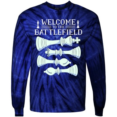 Cool Chess Welcome To The Battlefield Tie-Dye Long Sleeve Shirt