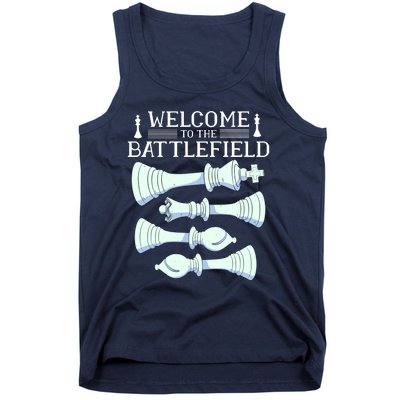 Cool Chess Welcome To The Battlefield Tank Top