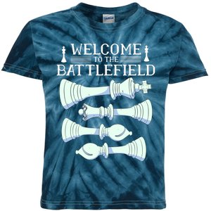 Cool Chess Welcome To The Battlefield Kids Tie-Dye T-Shirt