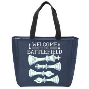 Cool Chess Welcome To The Battlefield Zip Tote Bag