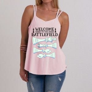 Cool Chess Welcome To The Battlefield Women's Strappy Tank