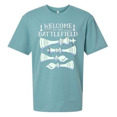 Cool Chess Welcome To The Battlefield Sueded Cloud Jersey T-Shirt