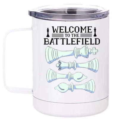 Cool Chess Welcome To The Battlefield 12 oz Stainless Steel Tumbler Cup