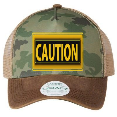 Caution Caution Warning Watch Out Proceed With Care Legacy Tie Dye Trucker Hat