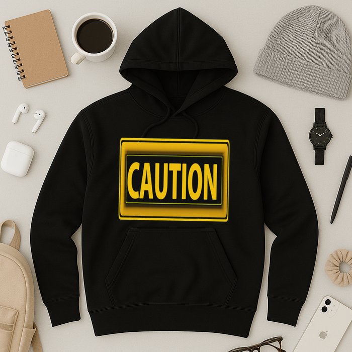 Caution Caution Warning Watch Out Proceed With Care Hoodie