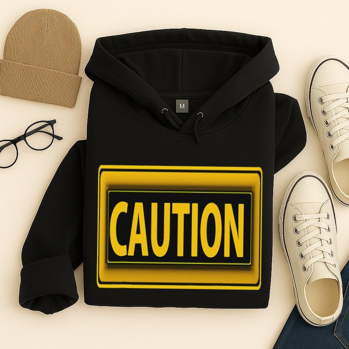 Caution Caution Warning Watch Out Proceed With Care Hoodie
