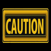 Caution Caution Warning Watch Out Proceed With Care Daily Commute Backpack