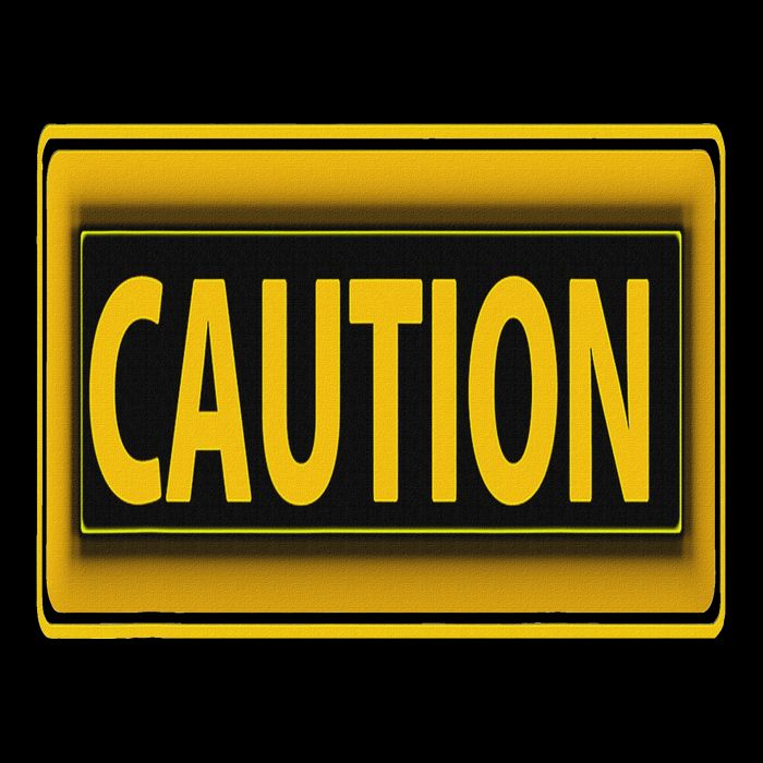 Caution Caution Warning Watch Out Proceed With Care Daily Commute Backpack