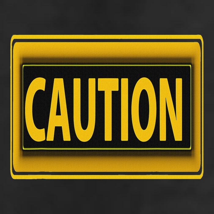 Caution Caution Warning Watch Out Proceed With Care Hat
