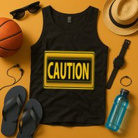 Caution Caution Warning Watch Out Proceed With Care Tank Top