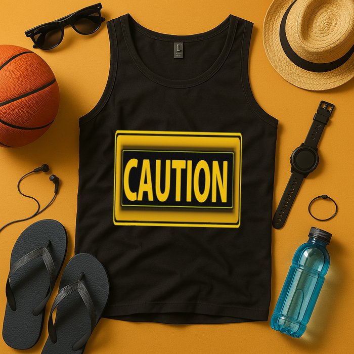 Caution Caution Warning Watch Out Proceed With Care Tank Top