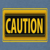 Caution Caution Warning Watch Out Proceed With Care Garment-Dyed Sweatshirt
