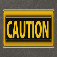 Caution Caution Warning Watch Out Proceed With Care Cotton Canvas Backpack
