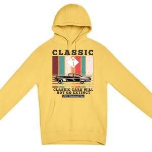 Classic Cars Will Not Go Extinct 2021 Woodward Ave M1 Premium Pullover Hoodie